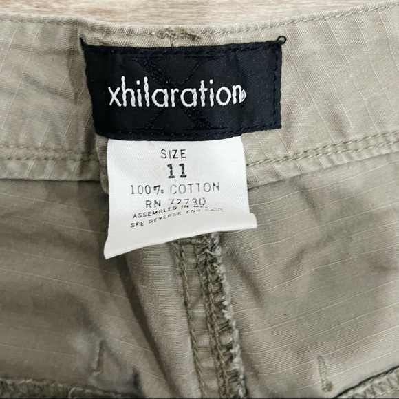 Xhiliration Green Shorts - Picture 2 of 3